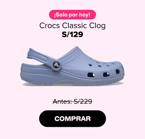 ¡Solo por hoy! Crocs Classic Clog S/129 Antes: S/229 COMPRAR